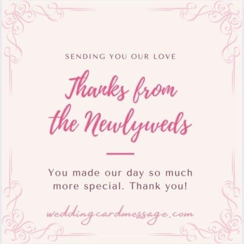 15 Wedding Thank You Card Wording Examples - Wedding Card Message