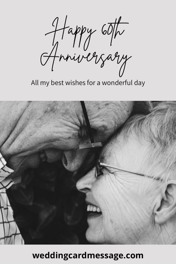 60Th Wedding Anniversary Quotes And Wishes (Diamond Anniversary) - Wedding Card Message