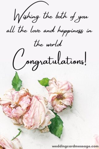 51 Wedding Congratulations Messages - Wedding Card Message